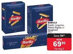 Makro Barilla Fusilli, Linguine, Penne Rigate or Spaghetti offer