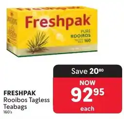 Makro Freshpak Rooibos Tagless Teabags offer