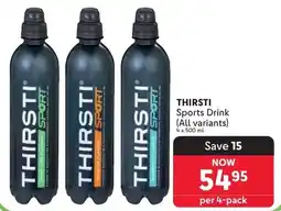Makro THIRSTI Sports Drink offer