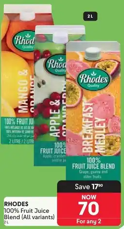 Makro Rhodes 100% Fruit Juice Blend offer