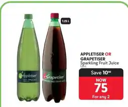 Makro Appletiser or Grapetiser offer