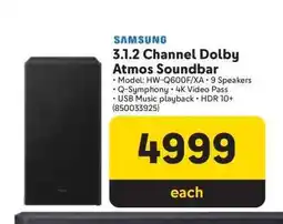 Makro SAMSUNG 3.1.2 Channel Dolby ATMOS Soundbar offer