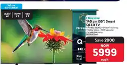 Makro Hisense 140 cm (55”) Smart QLED TV offer