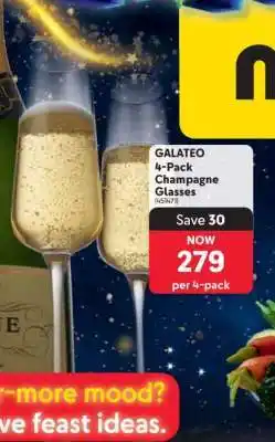 Makro GALATEO 4-Pack Champagne Glasses offer