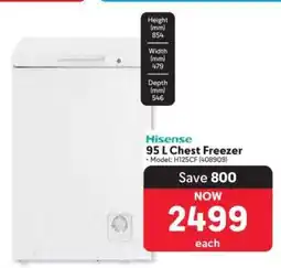 Makro Hisense 95 L Chest Freezer offer