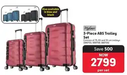 Makro 3-Piece ABS Trolley Set offer