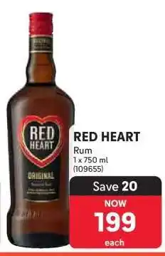 Makro Red Heart Rum offer