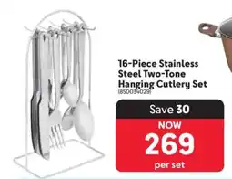 Makro 16-Piece Stainless Steel Two-Tone Hanging Cutlery Set offer