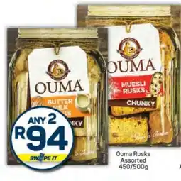 Pick n Pay Ouma Rusks Assorted 450/500g offer