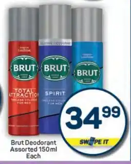 Pick n Pay Brut Deodorant Assorted 150ml Each offer