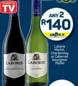 Pick n Pay Laborie Merlot, Chardonnay or Cabernet Sauvignon 750ml offer
