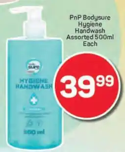 Pick n Pay PnP Bodysure Hygiene Handwash Assorted 500ml Each offer
