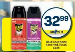 Pick n Pay Raid Insecticide Assorted 300ml Each offer
