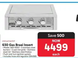 Makro 630 Gas Braai Insert offer