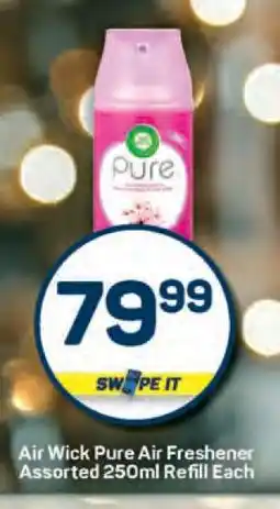 Pick n Pay Air Wick Pure Air Freshener Assorted 250ml Refill Each offer