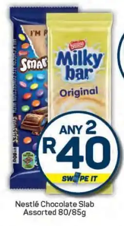 Pick n Pay Nestlé Chocolate Slab Assorted 80/85g offer
