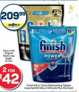 Pick n Pay Finish All-in-1 Auto Dishwashing Tablets Assorted 50/56s or Ultimate Plus 45s Each offer