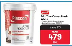 Makro Plascon 20 L True Colour Fresh White offer