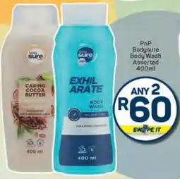 Pick n Pay PnP Bodysure Body Wash Assorted 400ml offer