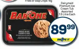 Pick n Pay Dairymaid Premium Ice Cream Tub Assorted 1.5 Litre Each offer
