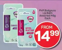 Pick n Pay PnP Bodysure Lip Balm Assorted 46g Each offer
