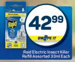 Pick n Pay Raid Electric Insect Killer Refill Assorted 33ml Each offer