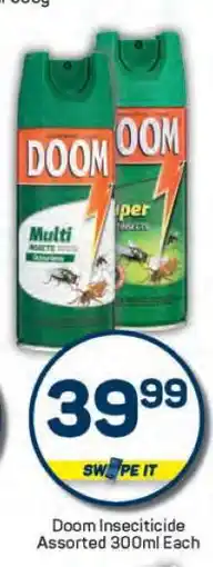 Pick n Pay Doom Insecticide Assorted-300ml Each offer