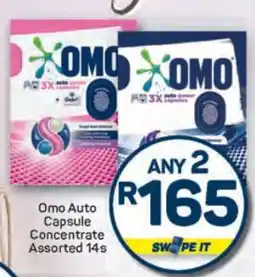 Pick n Pay Omo Auto Capsule Concentrate Assorted 14s offer