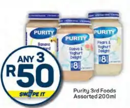 Pick n Pay Purity 3rd Foods Assorted 200ml offer
