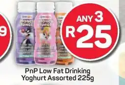 Pick n Pay PnP Low Fat Drinking Yoghurt Assorted 225g offer