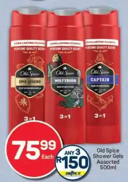 Pick n Pay Old Spice Shower Gels Assorted 500ml offer