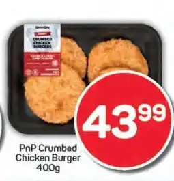 Pick n Pay PnP Crumbed Chicken Burger 400g offer