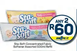 Pick n Pay Sta-Soft Concentrated Fabric Softener Assorted 500ml Refill offer