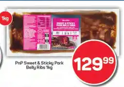 Pick n Pay PnP Sweet & Sticky Pork Belly Ribs 1kg offer