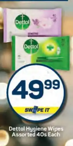 Pick n Pay Dettol Hygiene Wipes Assorted 40s Each offer