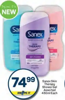 Pick n Pay Sanex Skin Therapy Shower Gel Assorted 450ml Each offer