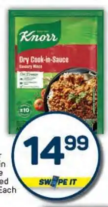 Pick n Pay Knorr Dry Cook-in-Sauce Savoury Mince offer
