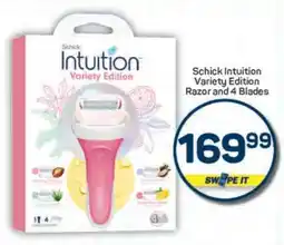 Pick n Pay Schick Intuition Variety Edition Razor and 4 Blades offer