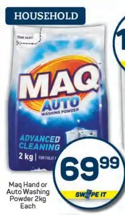 Pick n Pay Maq Hand or Auto Washing Powder 2kg Each offer
