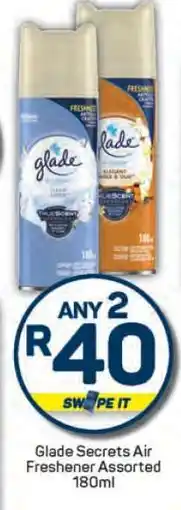 Pick n Pay Glade Secrets Air Freshener Assorted 180ml offer
