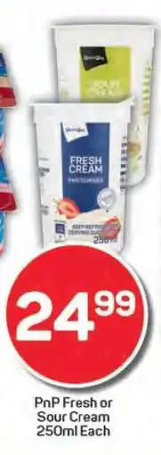 Pick n Pay PnP Fresh or Sour Cream 250ml Each offer