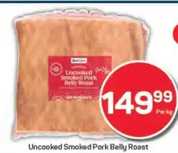 Pick n Pay Uncooked Smoked Pork Belly Roast offer
