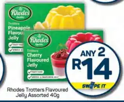 Pick n Pay Rhodes Trotters Flavoured Jelly Assorted 40g offer