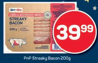 Pick n Pay PnP Streaky Bacon 200g offer