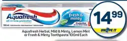 Pick n Pay AQUAFRESH TOOTHPASTE offer
