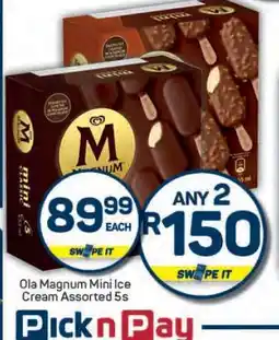 Pick n Pay Ola Magnum Mini Ice Cream Assorted 5s offer