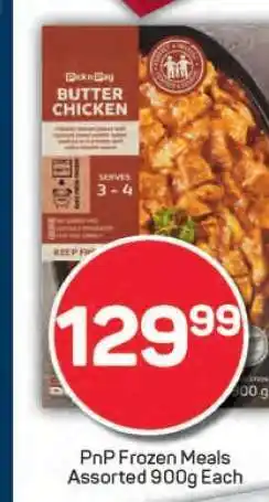 Pick n Pay PnP Frozen Meals Assorted 900g Each offer