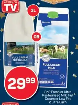 Pick n Pay PnP Fresh or Ultra Pasteurised Milk offer
