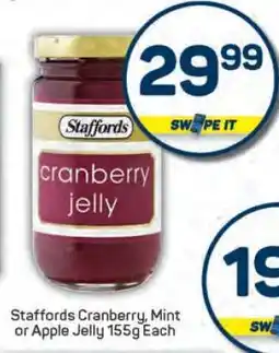 Pick n Pay Staffords Cranberry, Mint or Apple Jelly 155g Each offer