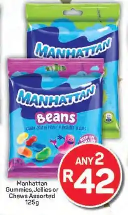 Pick n Pay Manhattan Gummies, Jellies or Chews Assorted 125g offer